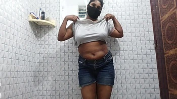 Desi Girl Shower Romm