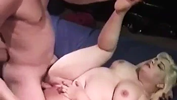 Blonde bbw gets fucked,  dp d  spitroasted: Blowjob, Doggy  Big Tits Porn