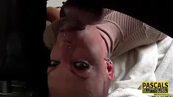 Tattooed submissive milf with big tits