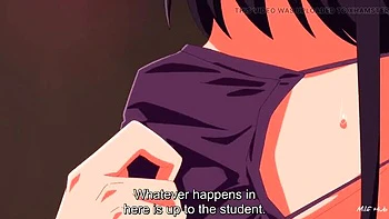 Harder Hentai Sex - Anime Girl Ahegao Cumshot on Big Tits