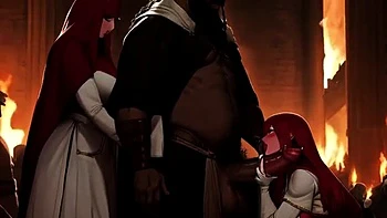 Spicy Toons: African Warrior BBC Rough Fucks & Creampie in European Street Sex