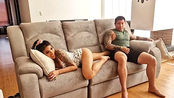 Step Sister Winter Steph Watches Erotic Movie With Me Then We Fuck - Big Tits Latina Amateur Homemade Sex