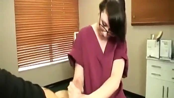 Teen 18+ Nurse Jacks Off A Huge Dick