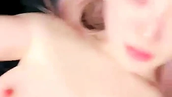 Amateur asian teen licks ass and sucks cock