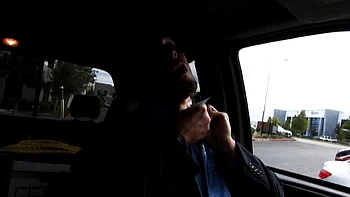 Blowjob loving brunette amateur sucks dick of lucky dude