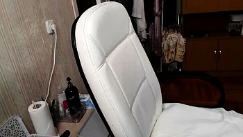 Hot Webcam Brunette in Stockings Masturbates with a Dildo