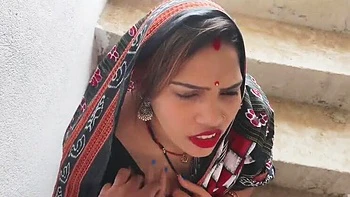 Bengali village bhabhi Sona hard doggy style fuck on stairs with big natural tits