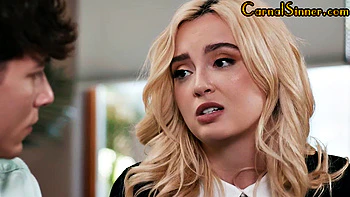 Sexy blonde babe analbanged by stud