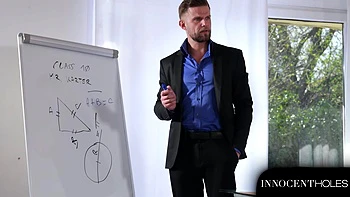 Math Lesson with Slutty Student Rebecca Volpetti Turns to DP