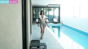 Nice-looking mantrap's threesome mmf sex