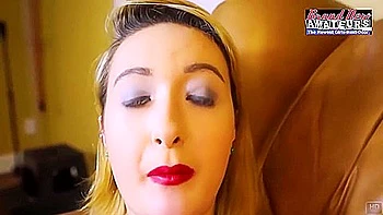 Cute Busty Blonde Marie Plays Rough With Two Big Dildos!