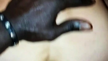 MILF negra peituda fodida interracial doggystyle POV