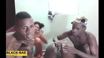 Gangbang with Double Cutes teens  gangbanged by 3 black guys