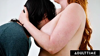 ADULT TIME - Pervert Stepson Caught Watching Busty Redhead Stepmom Lauren Phillips Doing Naked Yoga