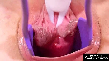 Spunky Teen 18+ Redhead Gapes Twat For Close Up Clit Play