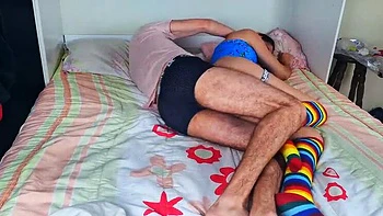 Stepdad Night Surprise Visit - Young Latina Teen Blowjob & Cumshot Amateur Doggy Style 4K