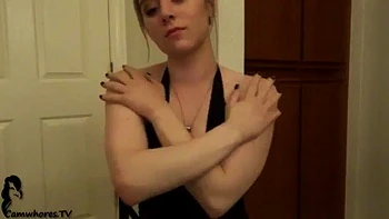 Loira amadora provocando com ASMR