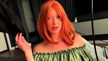 Рыжая русская тинейджерша жестко трахнута