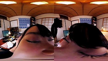 JAV VR: Boquete e punheta com peitos grandes oleosos