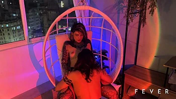 Two Passionate Lesbians Kiss and Finger Each Other