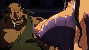 Hentai-Schlampe lutscht großen Schwanz tief hardcore