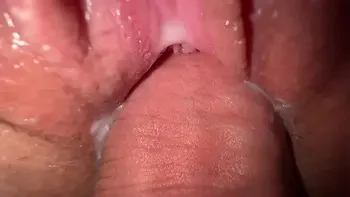 I fucked my horny stepsister, tight creamy pussy and close up cumshot