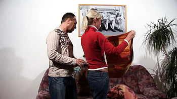 Deutsche Amateurfrau mit großen Titten wird anal gefickt