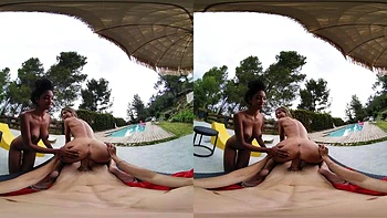 Latina 3D boquete ménage vaqueira e missionário