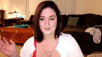 BBW amateur suce une grosse grosse bite et grosse chatte