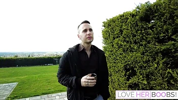 Busty Billie and Raul's Babe Gets Ass and Boobs Worship