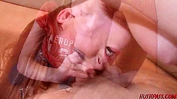 Jovem ruiva Marie Mccray fodida de quatro com pau grande e veias