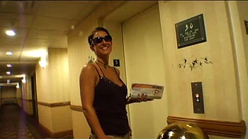 Brunette Amateur Big Tits Gets Blowjob Doggy Outside