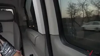 Two dark haired hottie picking up dude on the streets to fuck with