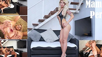 Габриэлла Гуши, 20-летняя блондинка латина, доминирует с большим членом