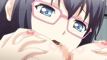 Leçon érotique : pipe et masturbation du cul seins énormes