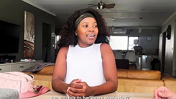 Modelo negra de 18 anos fodida dura na buceta