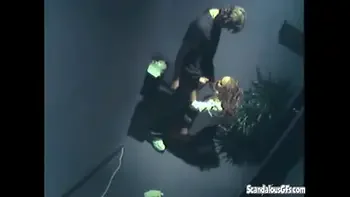 Dick sucking office ho rides cleaners cock