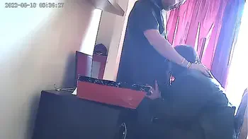 cctv camera secretary sucking the bosses cock