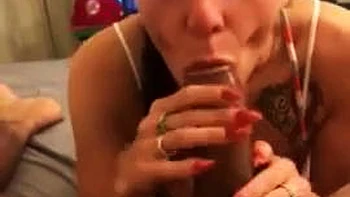 Heißer Deepthroat-Blowjob