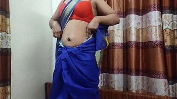 Desi Beautiful Girl Opening Saree Video, Hot And Sexy Bhabi
