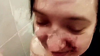 Redhead MILF Covered in Loads of Cum