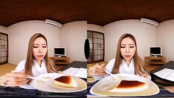 Hikaru en lingerie japonaise dans un appart VR