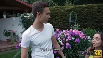 HUNT4K. Wanted to Save His Girlfriend from Creampie -- all He Got was Tip