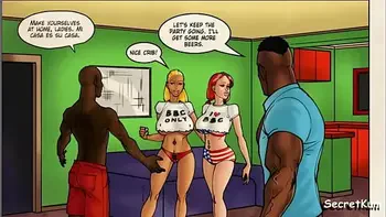 Flag Girls pt. 1 - White Girls discover Huge BBC on Beach Trip