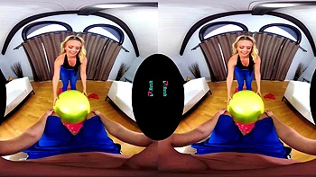 VR Babe Gets Blowjobs, Doggy and Cowgirl
