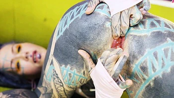Tattooed Sluts DAP Threesome Madness