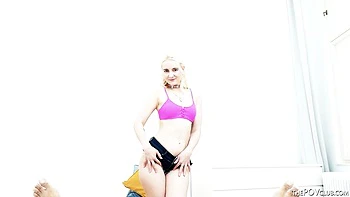 Daruma Rai Sloppy BBC Blowjob POV with Russian Teen