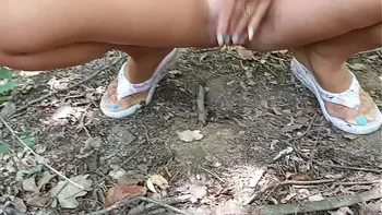 my neighbor is filming me in the forest while my husband is not there.Mala dvojka