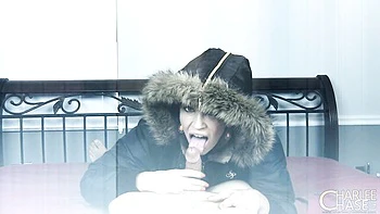 Charlee Chase Sucks Big Cock in POV Trailer