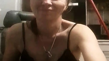 Granny Teases Solo on Webcam